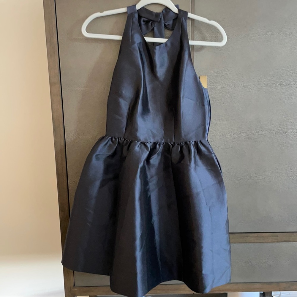 Navy Kate Spade Bow Back Fit and Flare Dress